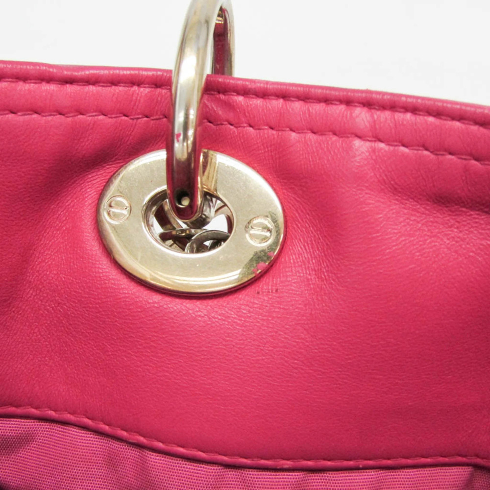 CHRISTIAN DIOR Pink Leather Shoulder Bag - Picture 15 of 16